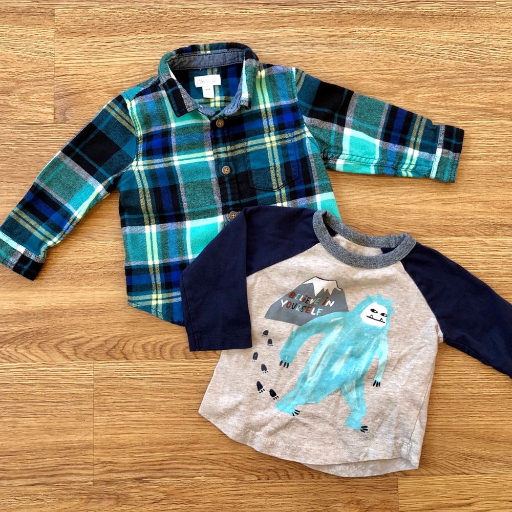 Gymboree shirts, Boys 6-12 months